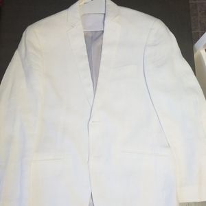 I-N-C White Linen Blazer